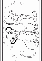 A coloring page of the lion king